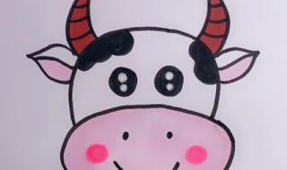 简笔画吃草的小牛的画法 牛怎么画简笔画
